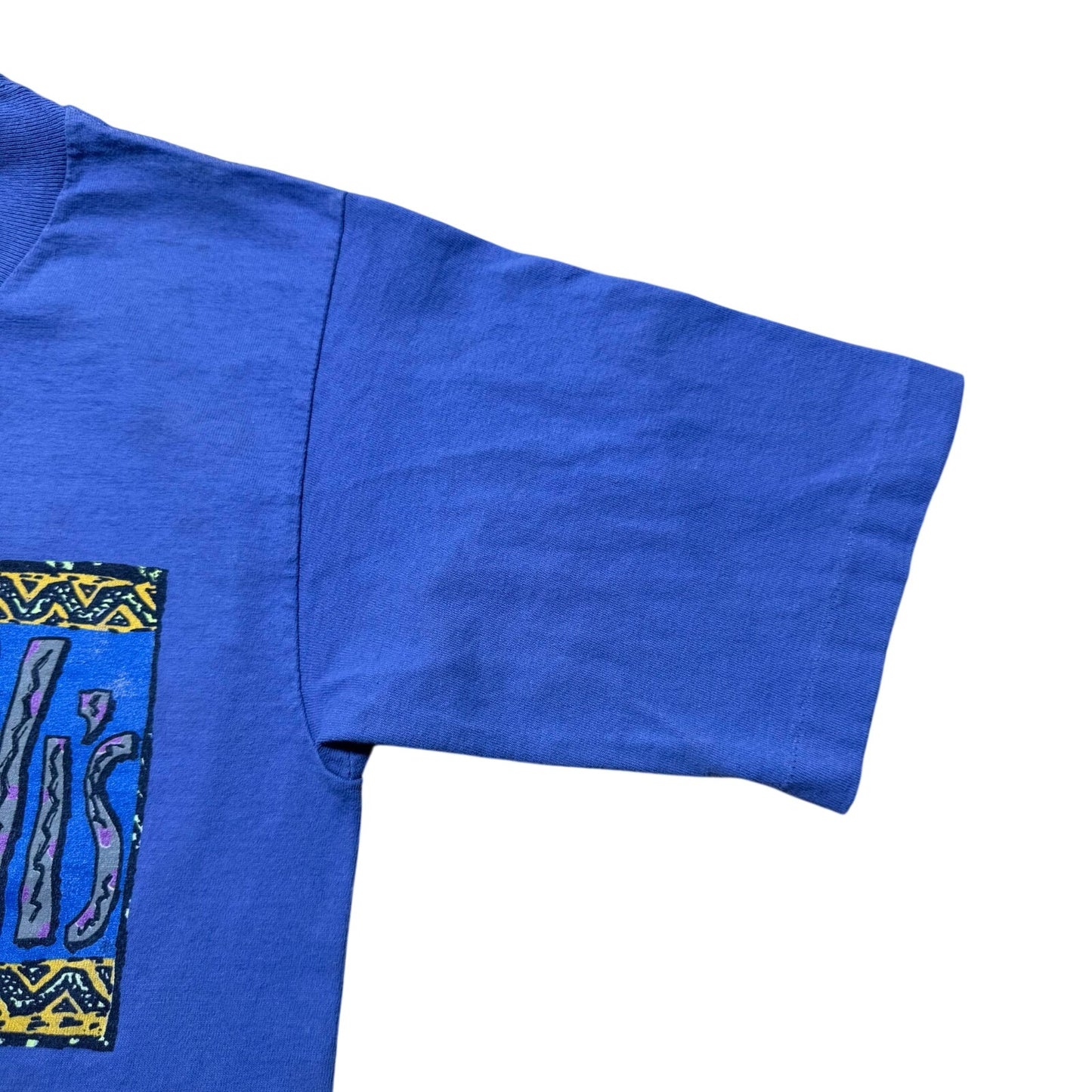 Vintage 1991 Levi's Neon Tribal Aztec Southwestern T-Shirt USA Made Youth Large