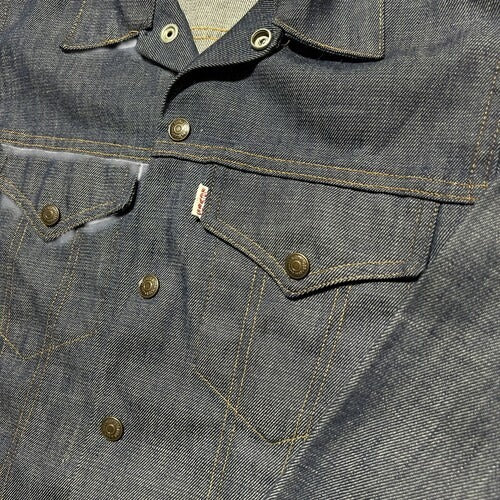 Vintage 70s Levis Denim Jean Shirt Jacket Sz 16
