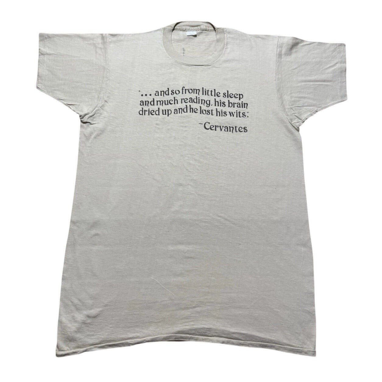 Vintage 70s Cervantes Don Quixote Liberal Studies Notre Dame Shirt Size XL