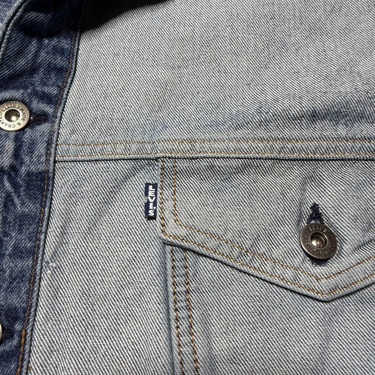 Levi's Made & Crafted Type III About Face Inside Out Denim Trucker Jacket - XL