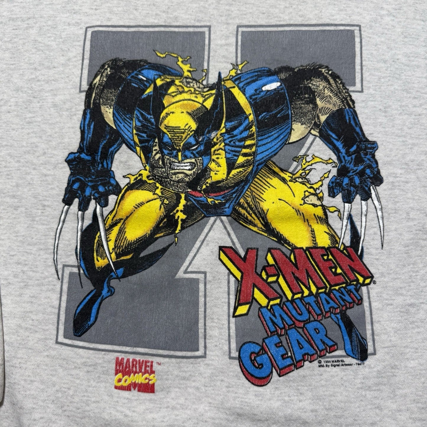 Vintage 1994 X-Men Wolverine Marvel Comics Mutant Gear Sweatshirt Crewneck Large
