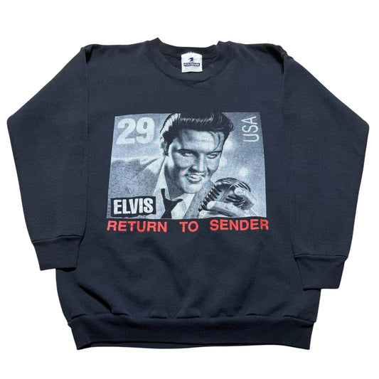 Vintage 90s Elvis Presley Return to Sender Crewneck Sweatshirt USA Made One Size