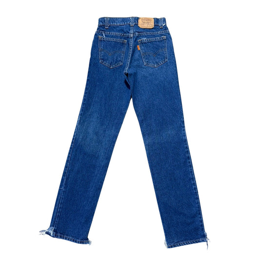 Vintage 90s Levis Blue Jeans Orange Tab Straight Leg Regular Denim 25X30