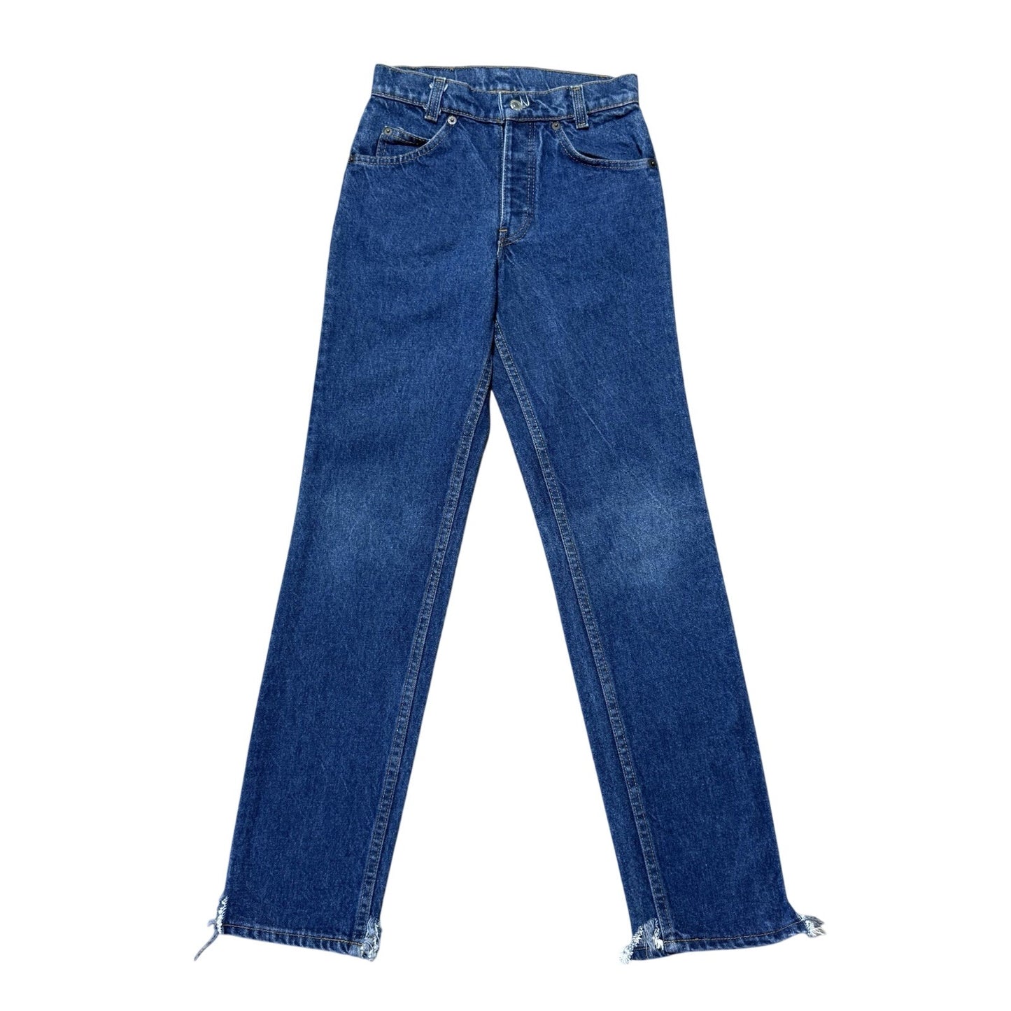 Vintage 90s Levis Blue Jeans Orange Tab Straight Leg Regular Denim 25X30