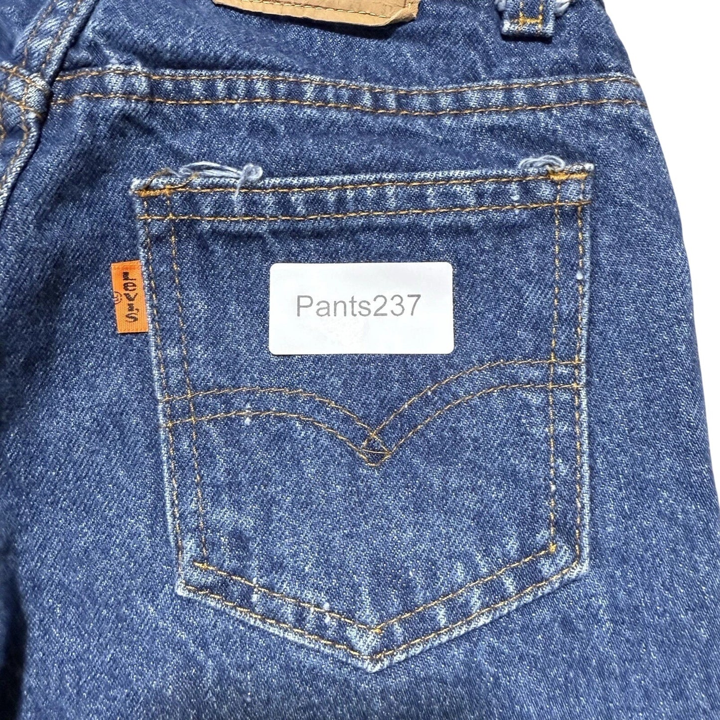 Vintage 90s Levis Blue Jeans Orange Tab Straight Leg Regular Denim 25X30