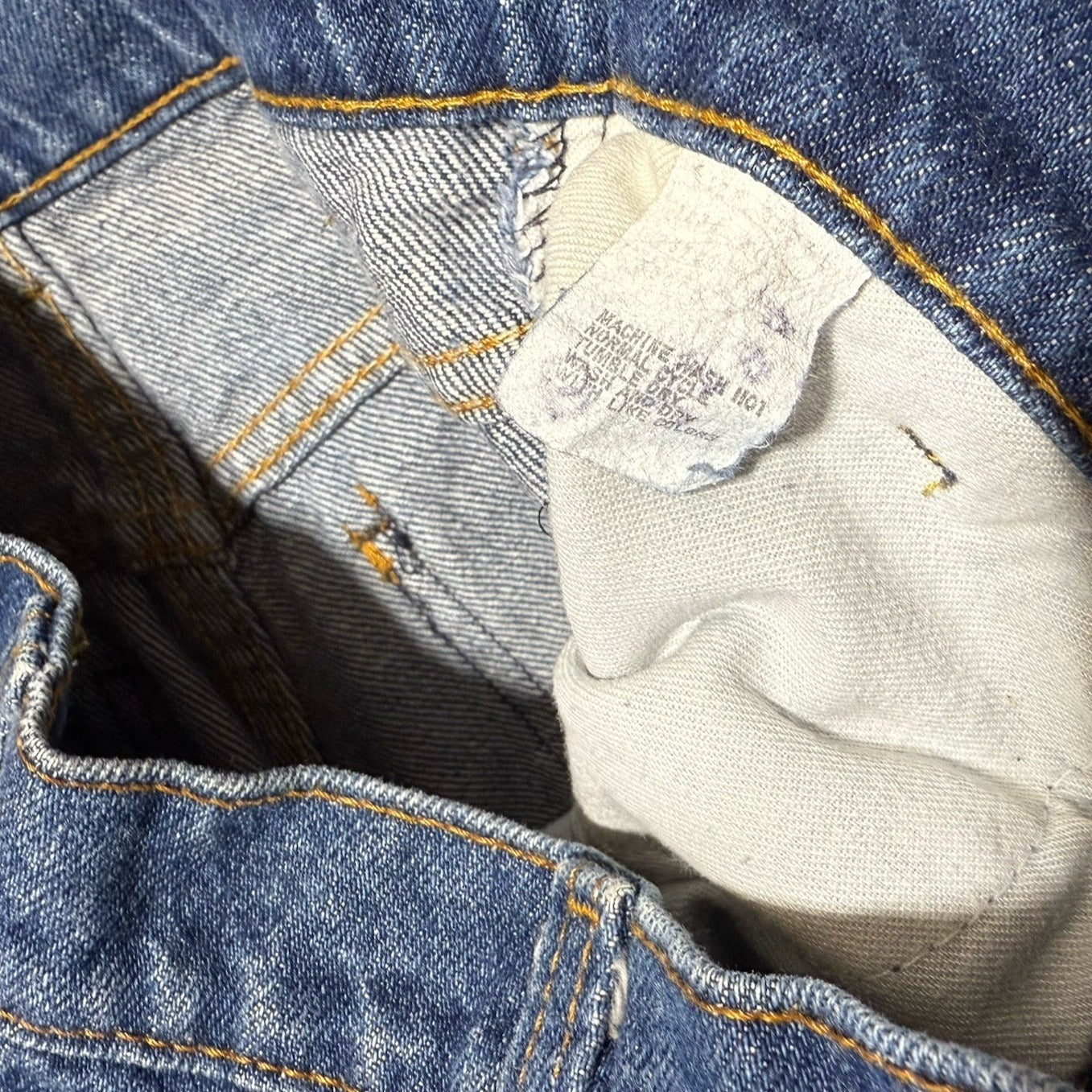 Vintage 90s Levis Blue Jeans Orange Tab Straight Leg Regular Denim 25X30