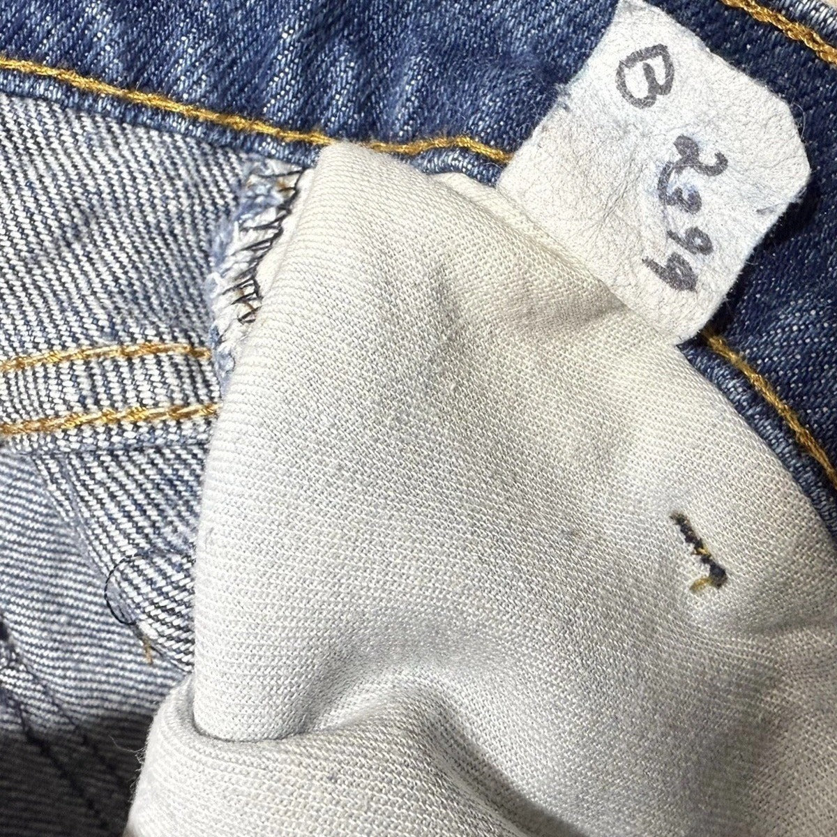 Vintage 90s Levis Blue Jeans Orange Tab Straight Leg Regular Denim 25X30