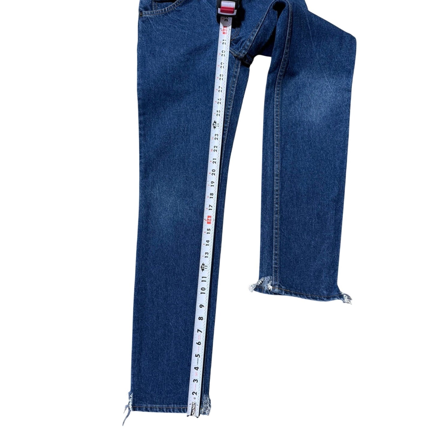 Vintage 90s Levis Blue Jeans Orange Tab Straight Leg Regular Denim 25X30