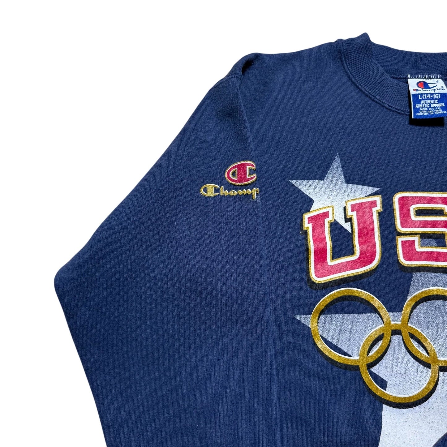 Vintage 1996 Atlanta Olympics USA Team Sweatshirt USA Made Youth - Large (14-16)