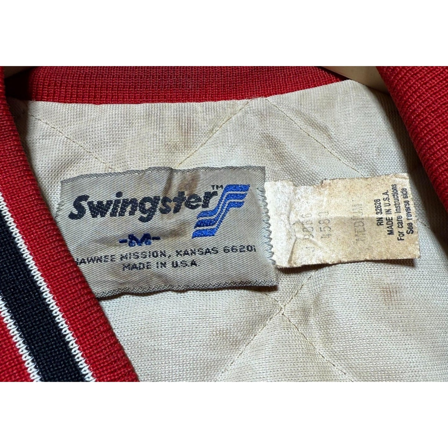 Vintage 80s Chicago Bulls NBA Basketball Satin Bomber Jacket USA Made - Medium