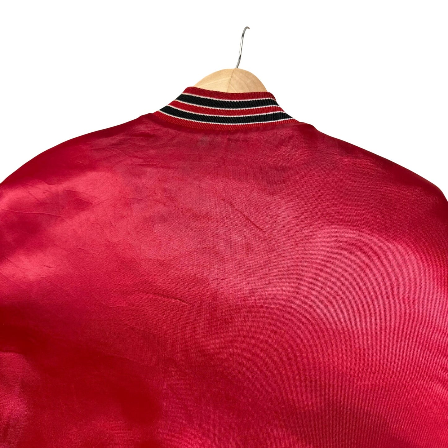 Vintage 80s Chicago Bulls NBA Basketball Satin Bomber Jacket USA Made - Medium