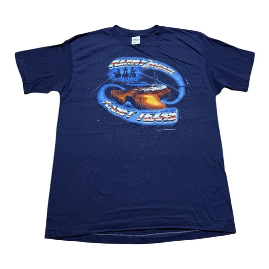 Vintage 80s 1989 Kenny Rogers Planet Texas Country Western Tour Shirt Size Large