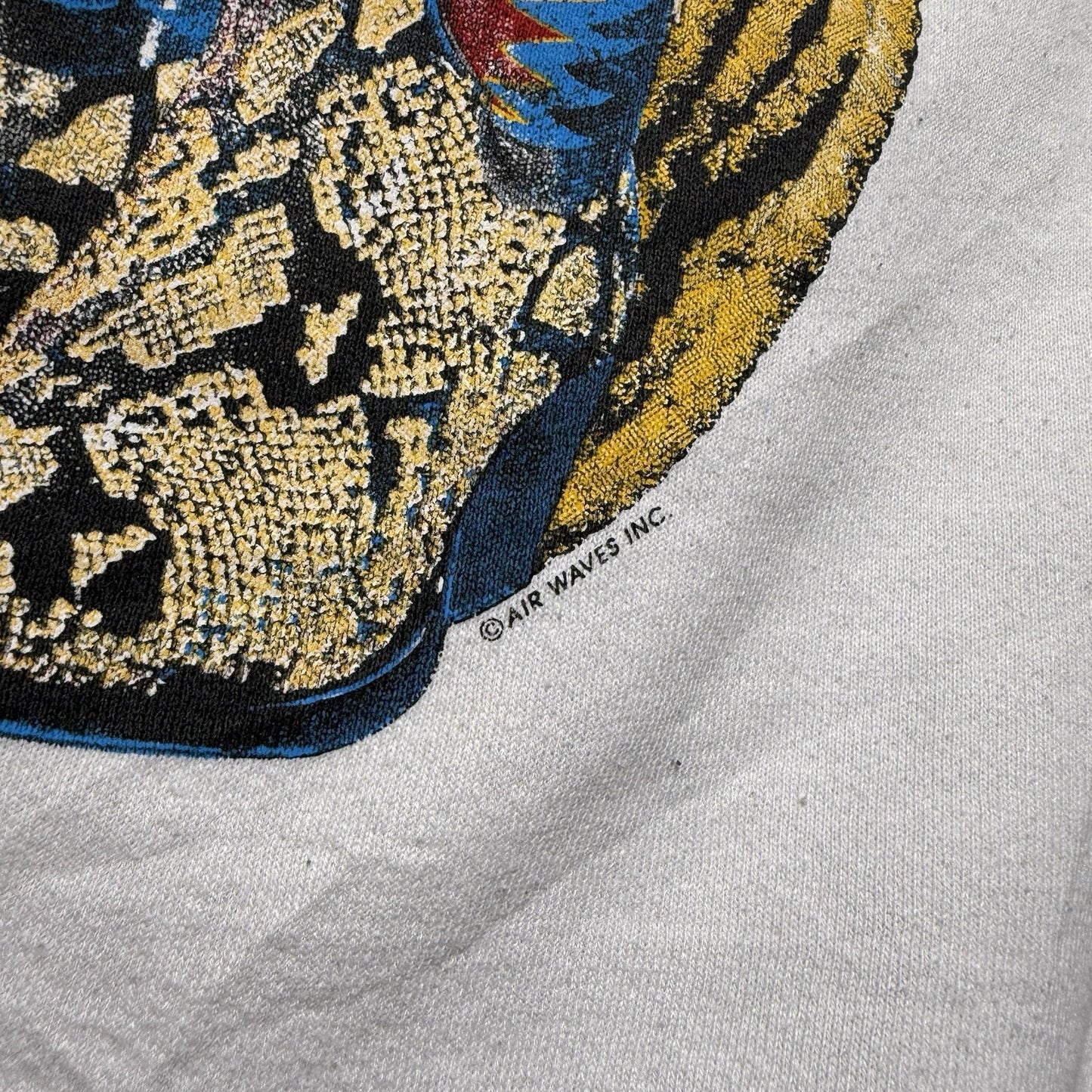 Vintage 90s Airwaves Kicking Country Western Cowboy Boots Sweatshirt Size Large