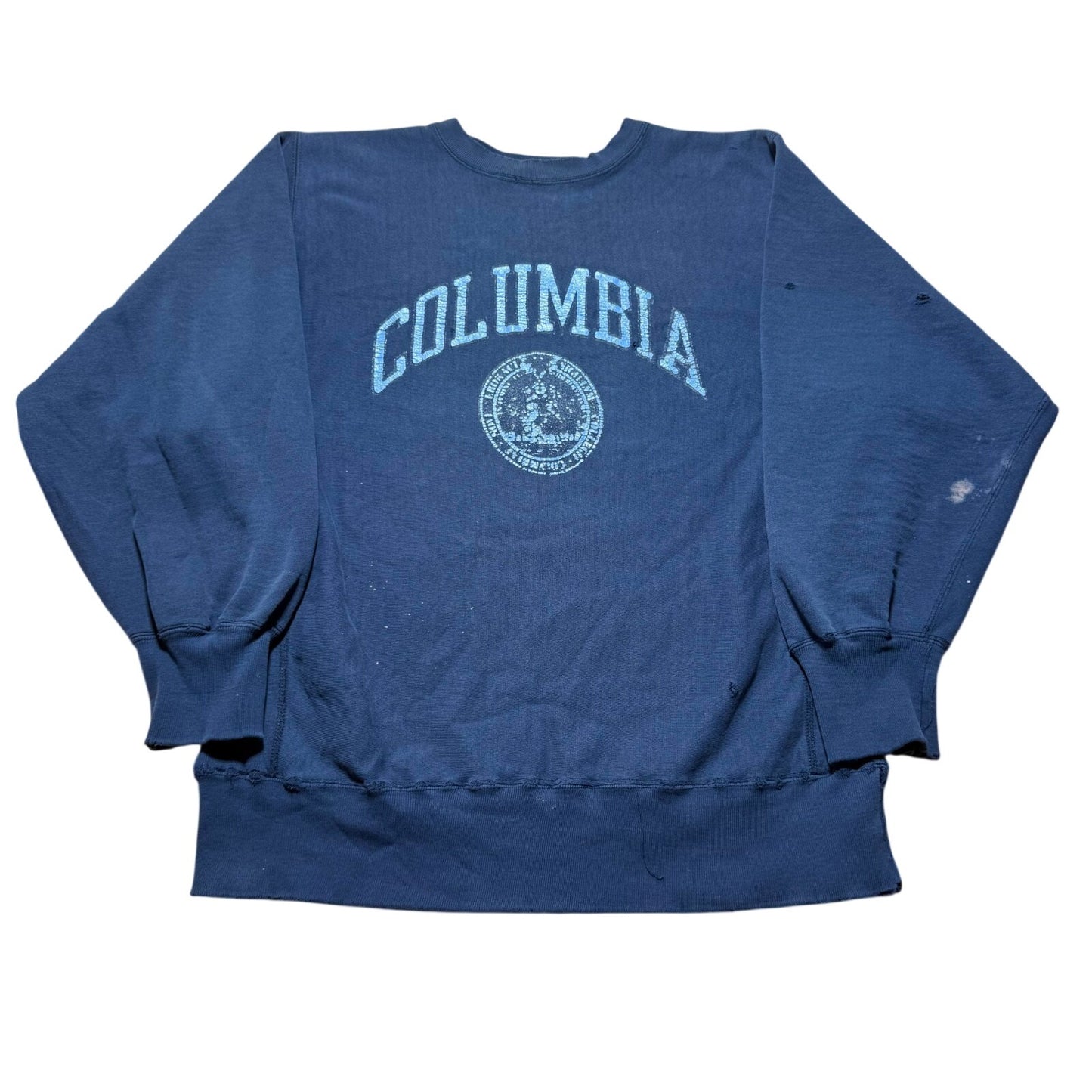 Vintage 80s Columbia University Reverse Weave Warmup Sweatshirt USA Made Size XL
