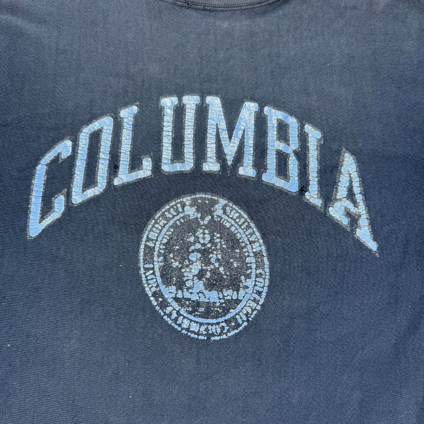 Vintage 80s Columbia University Reverse Weave Warmup Sweatshirt USA Made Size XL