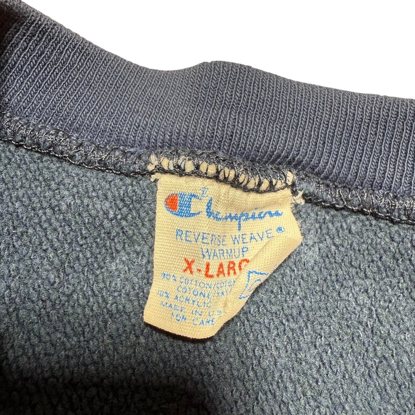 Vintage 80s Columbia University Reverse Weave Warmup Sweatshirt USA Made Size XL