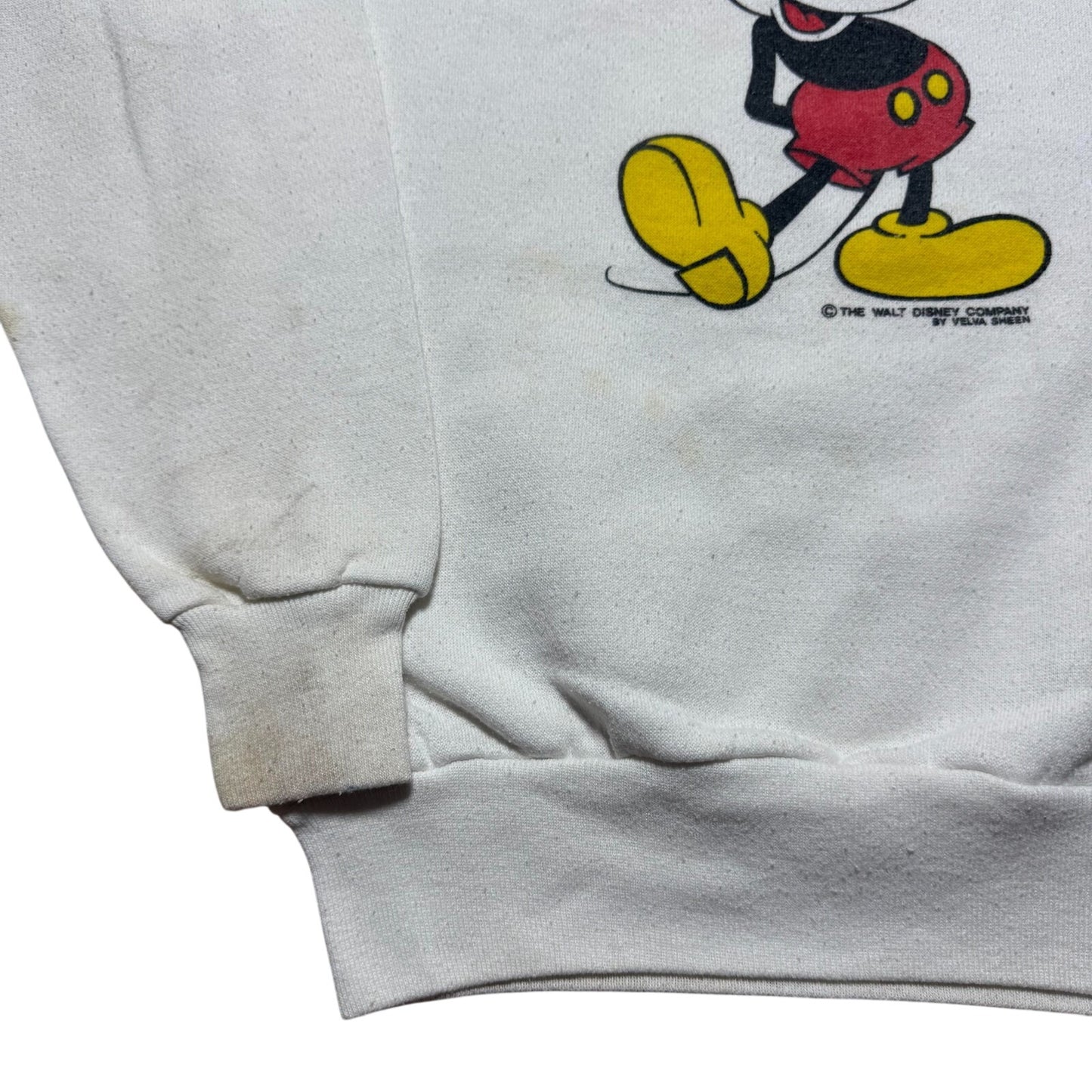 Vintage 80s Walt Disney Mickey Mouse Florida Souvenir Sweatshirt Youth - Large