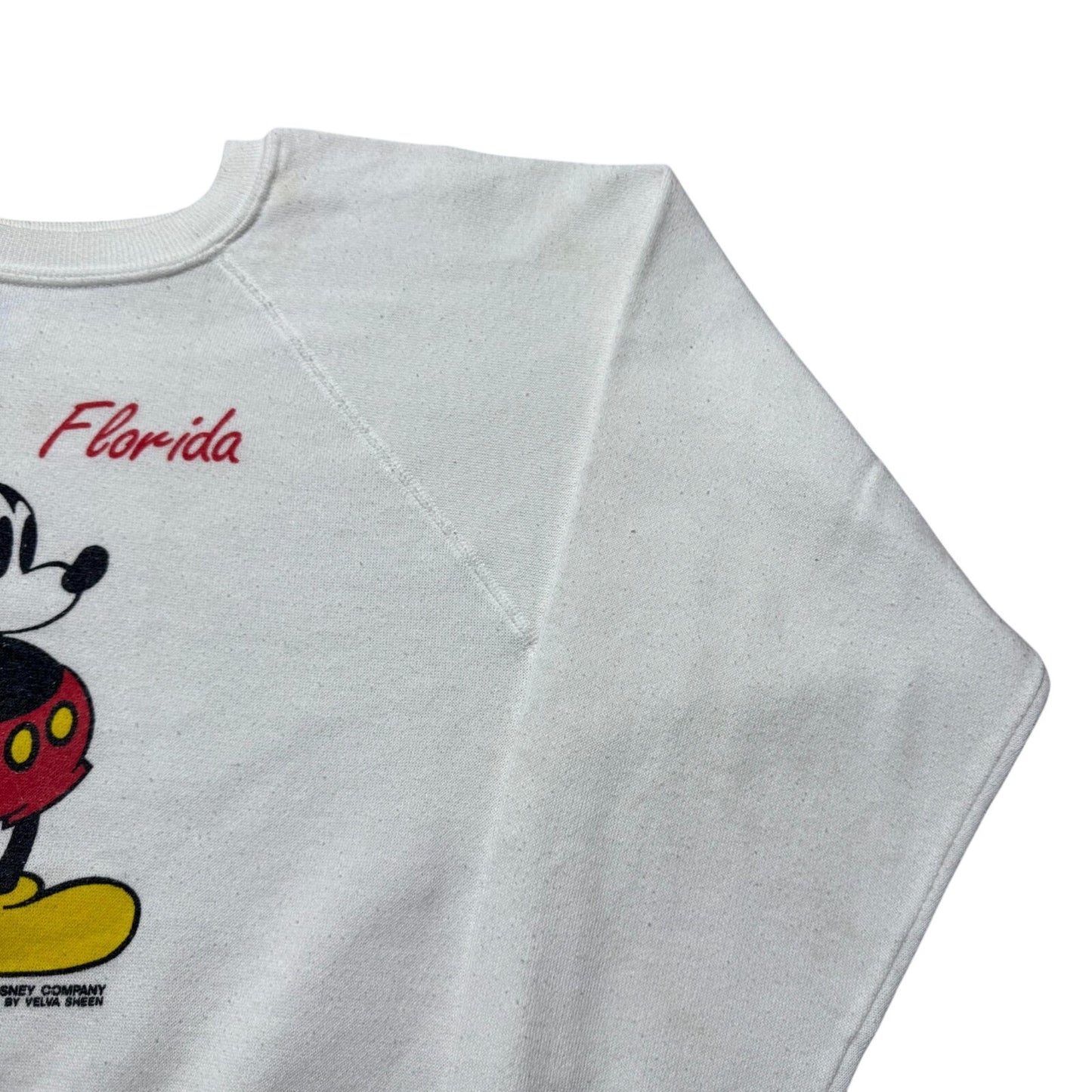 Vintage 80s Walt Disney Mickey Mouse Florida Souvenir Sweatshirt Youth - Large