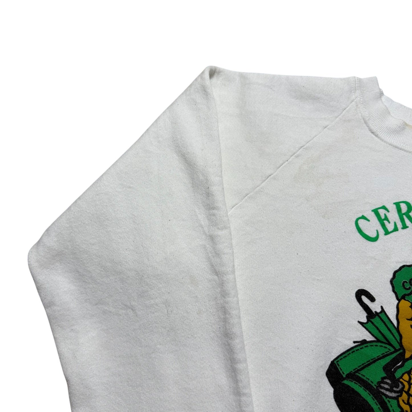 Vintage 80s Certified Golf Nut Peanut Crewneck Raglan Sweatshirt USA Made - XL