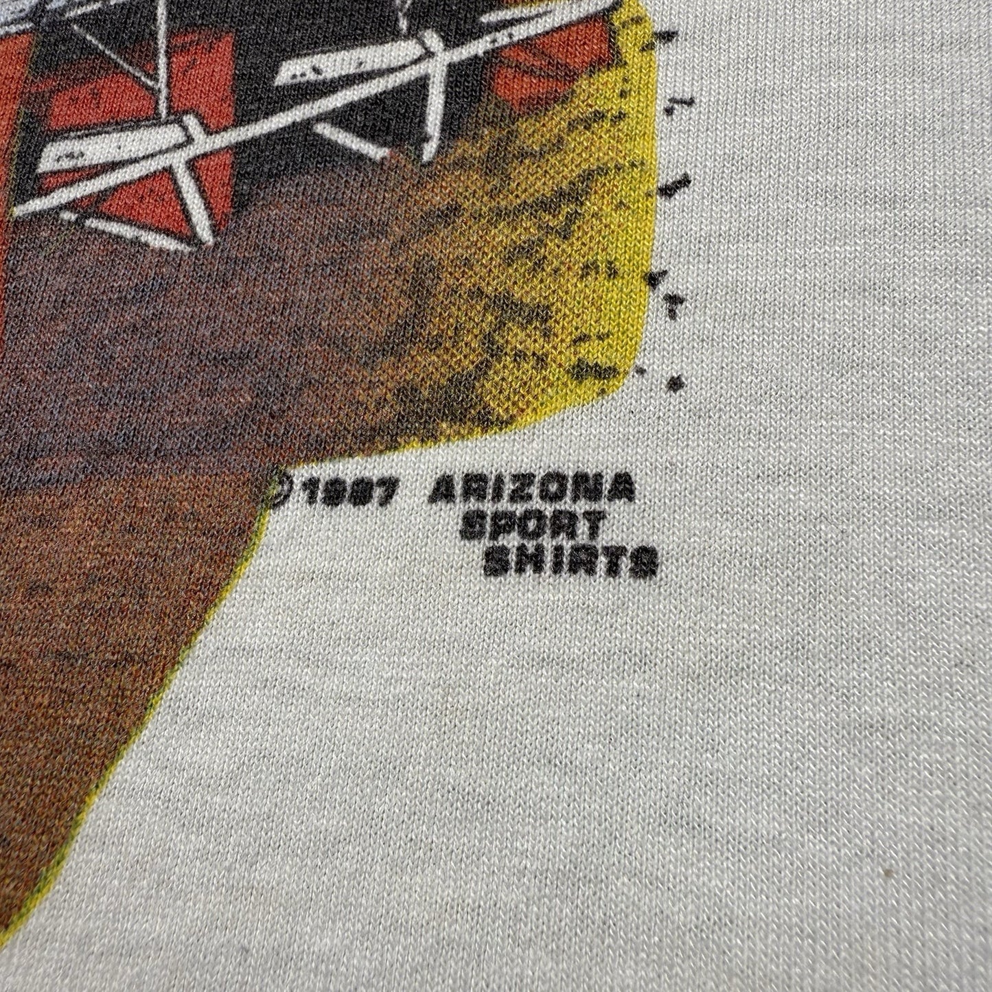Vintage 80s Hoosier Automotive Champion Outlaw Racing Team Tires Shirt - Medium