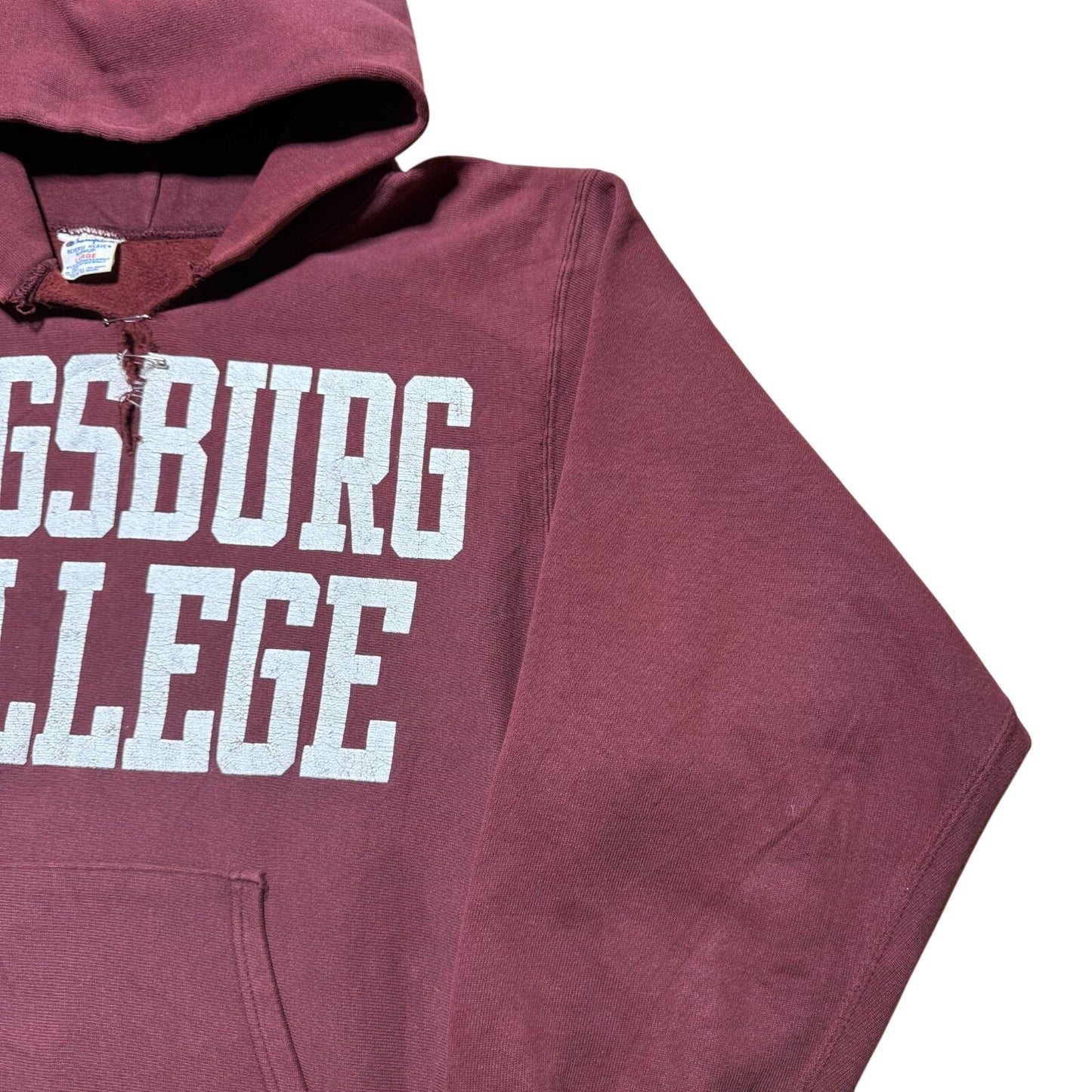 Vintage 80s Champion Reverse Weave Augsburg College Pullover Hoodie USA - Large