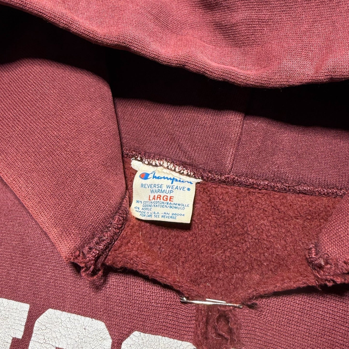 Vintage 80s Champion Reverse Weave Augsburg College Pullover Hoodie USA - Large