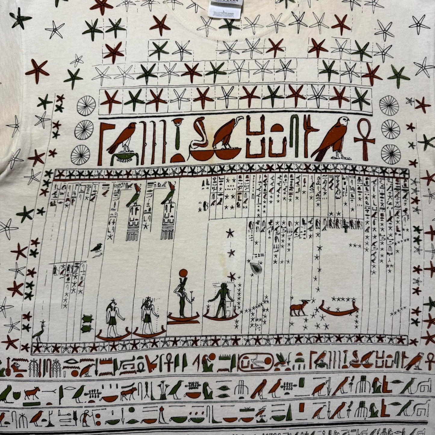 Vintage 1999 Metropolitan Museum of Art Egypt Hieroglyphics Souvenir Shirt Large