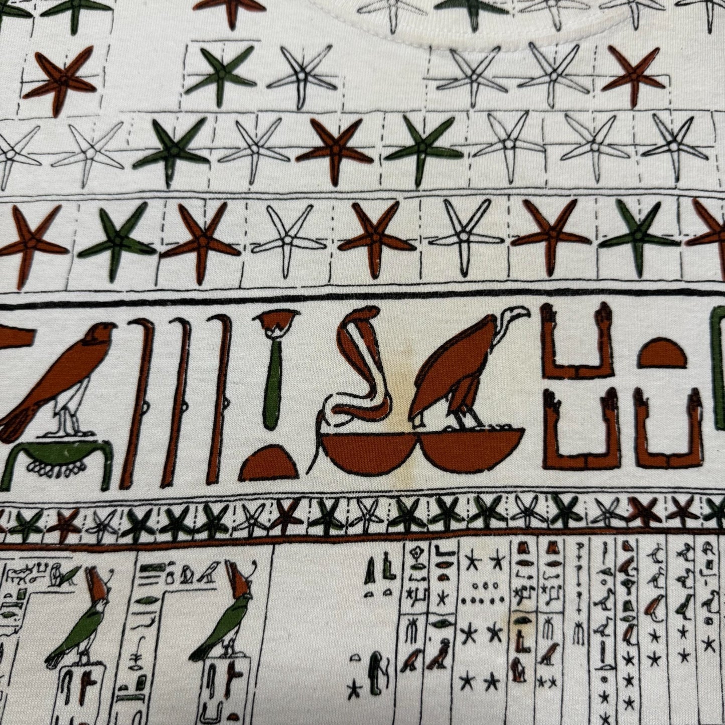 Vintage 1999 Metropolitan Museum of Art Egypt Hieroglyphics Souvenir Shirt Large