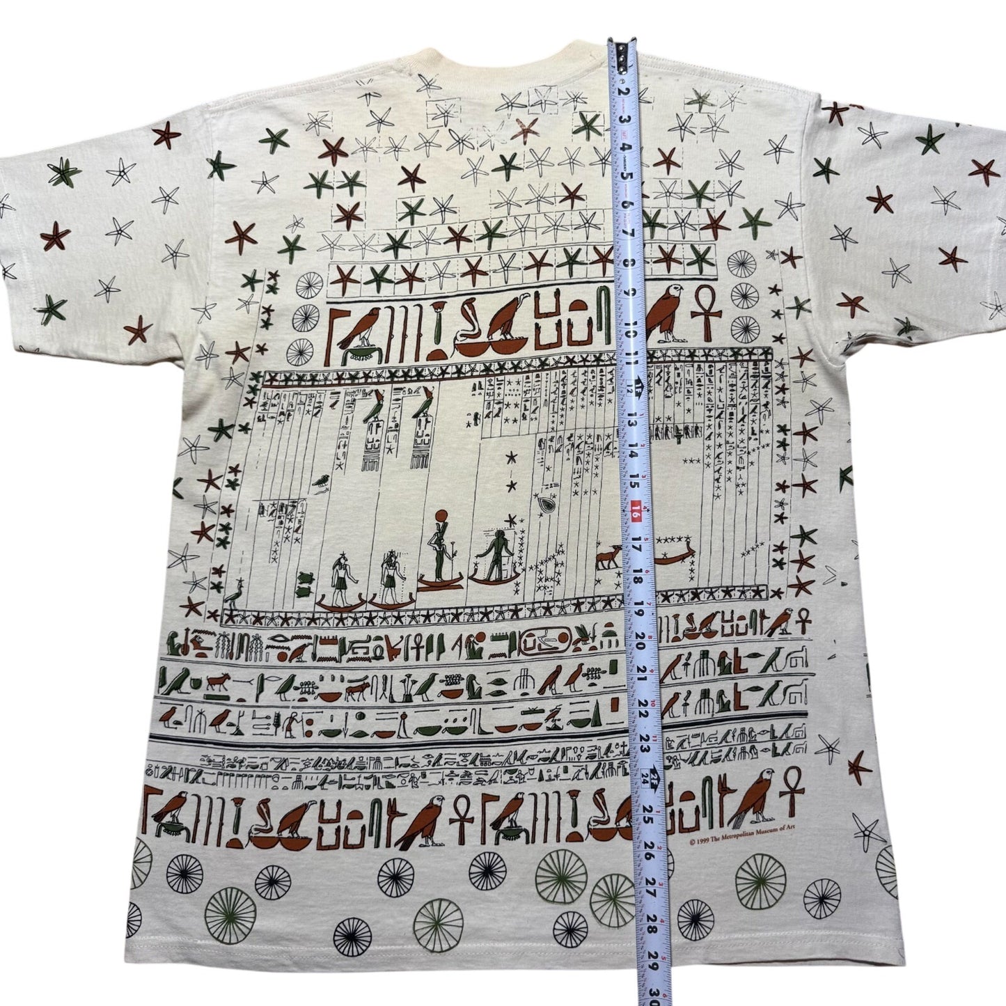 Vintage 1999 Metropolitan Museum of Art Egypt Hieroglyphics Souvenir Shirt Large