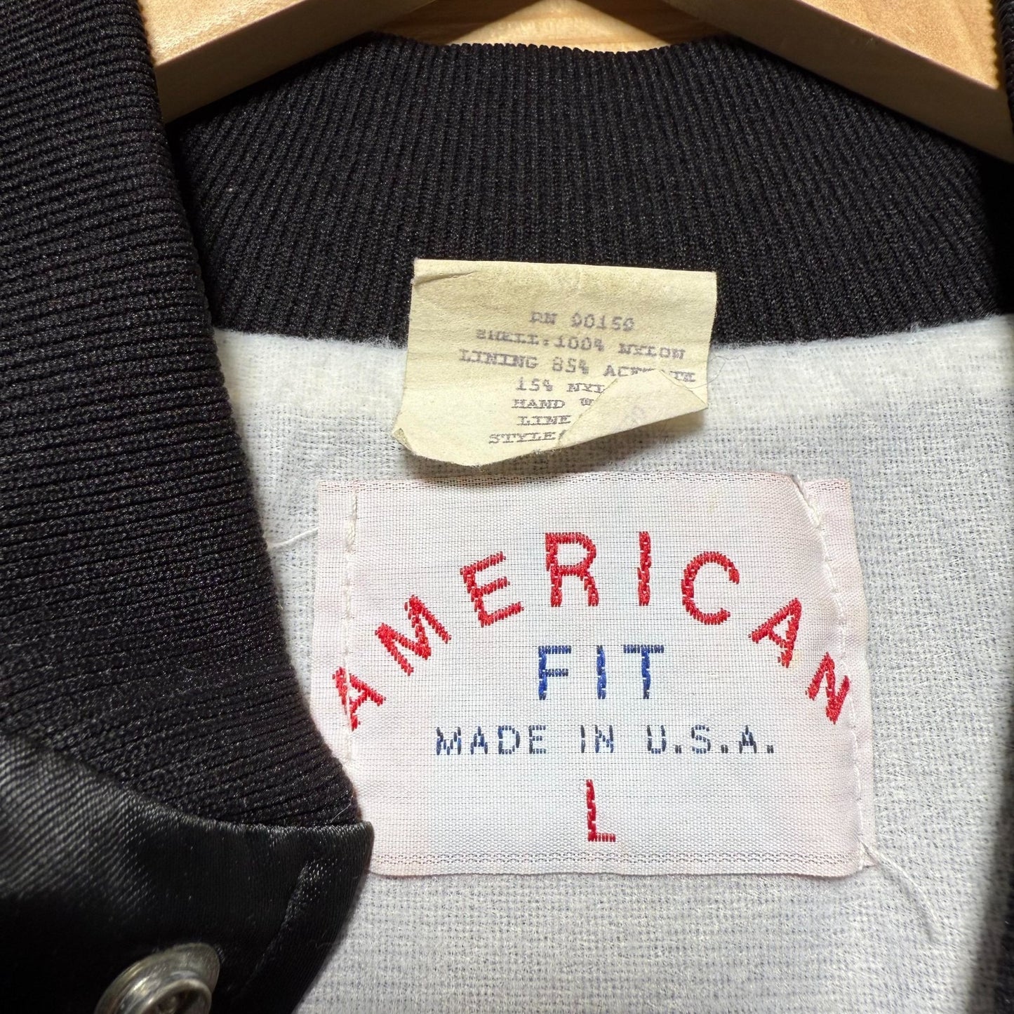 Vintage 80s 90s Mustang Hoofbeats & Horsepower Racing Satin Bomber Jacket Large