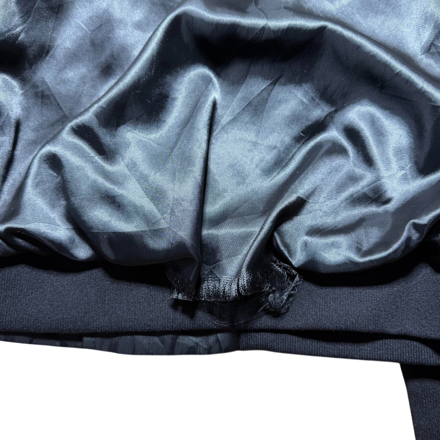 Vintage 80s 90s Mustang Hoofbeats & Horsepower Racing Satin Bomber Jacket Large