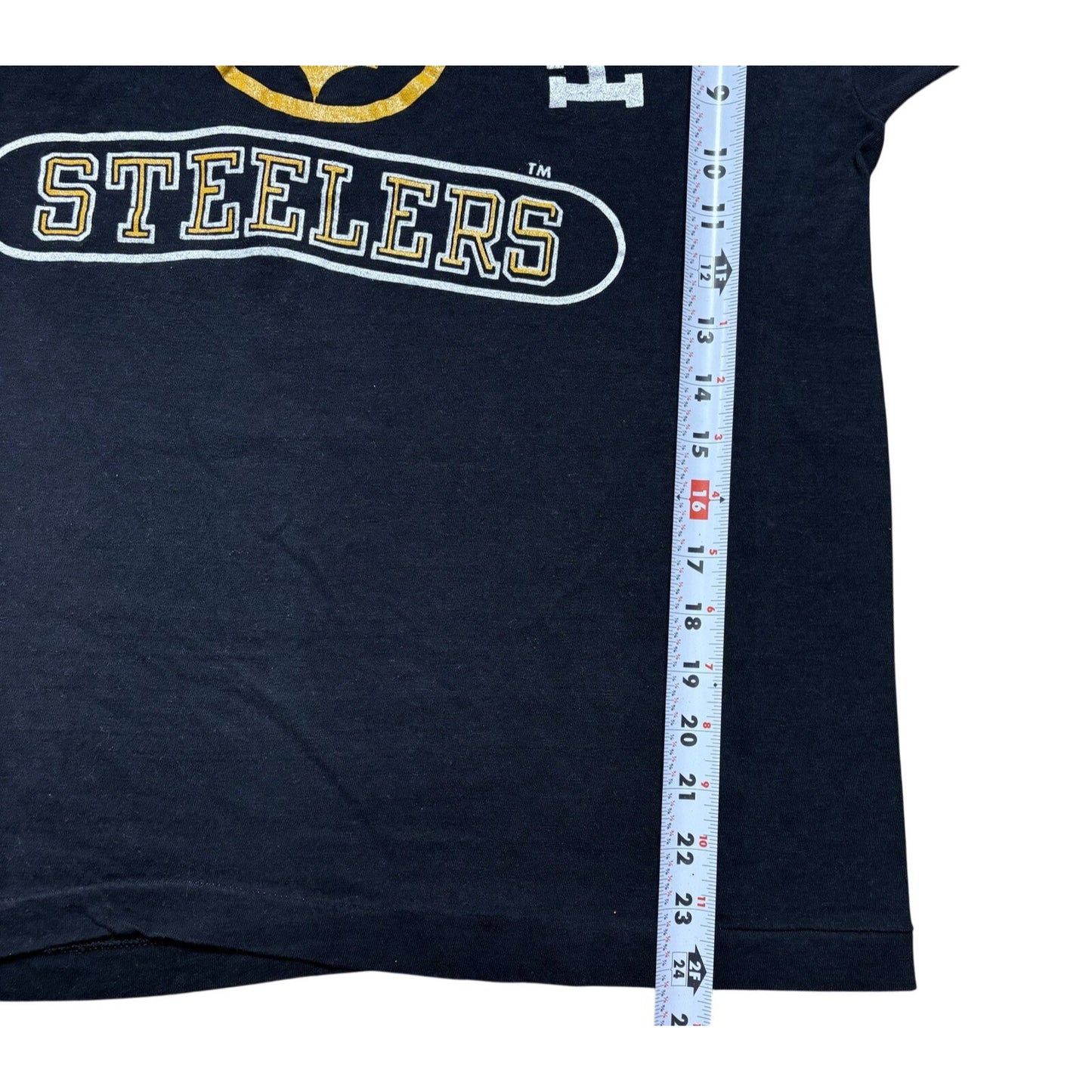 True Vinyage 70s Champion Blue Bar Pittsburgh Steelers NFL Football Shirt - XL