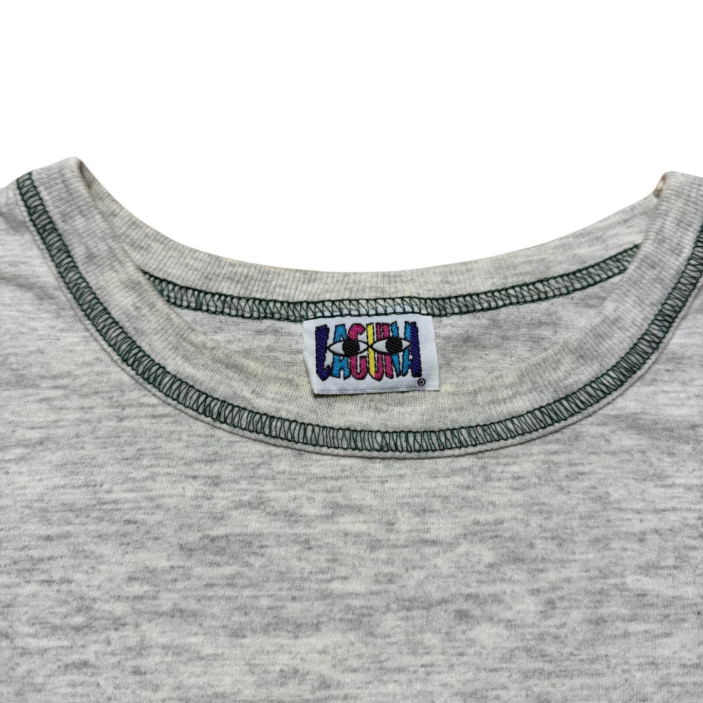 Vintage 90s Laguna Fitness Wear Comfort Wear Heather T-Shirt USA Made - Medium