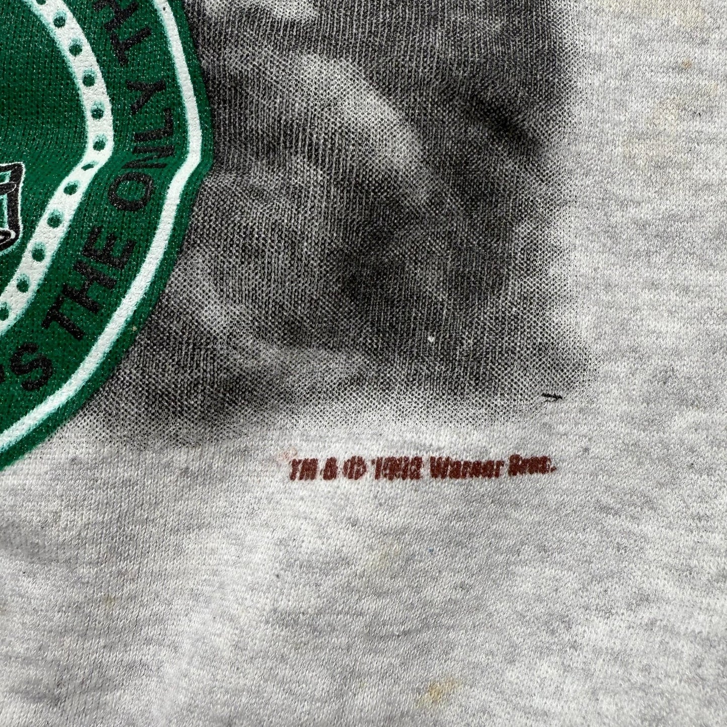 Vintage 1992 New York Jets NFL Taz Looney Tunes Crewneck Sweatshirt USA - Large