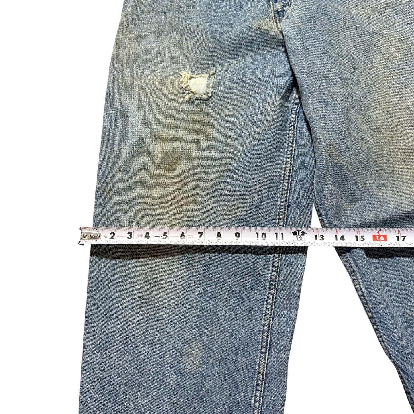 VINTAGE Levis Jeans Mens 36x34 Blue SilverTab Baggy Wide Leg Skater USA 90s Y2K