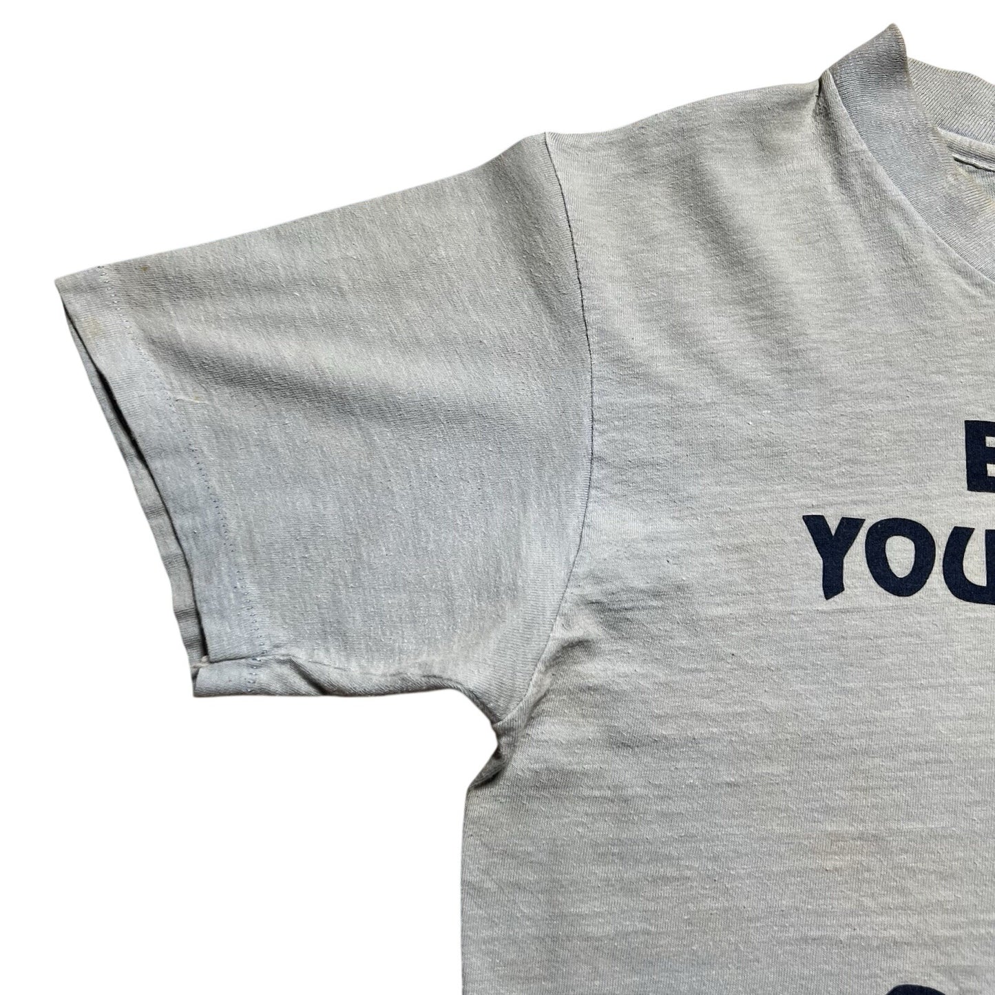 Vintage 70s Hanes Expose Yourself To Overlake Photo Thrashed Faded Shirt Medium