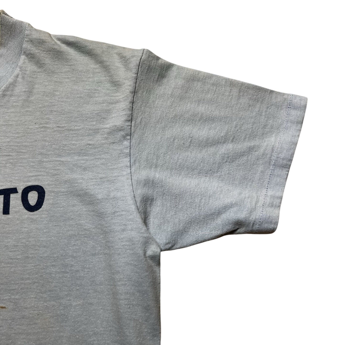 Vintage 70s Hanes Expose Yourself To Overlake Photo Thrashed Faded Shirt Medium