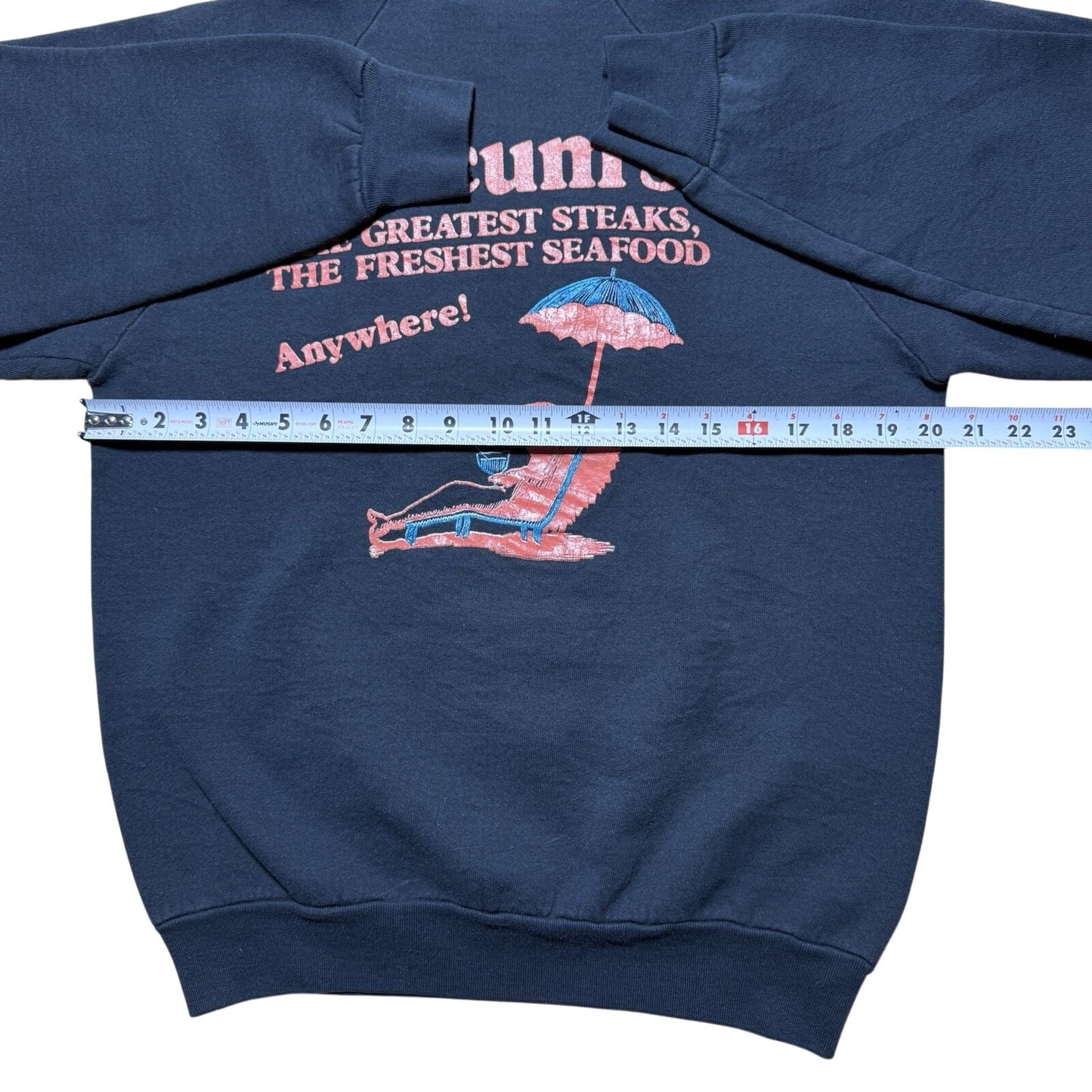 Vintage 80s Slocum’s Bad Girls Beach Club Bar Tavern Sweatshirt Size Medium