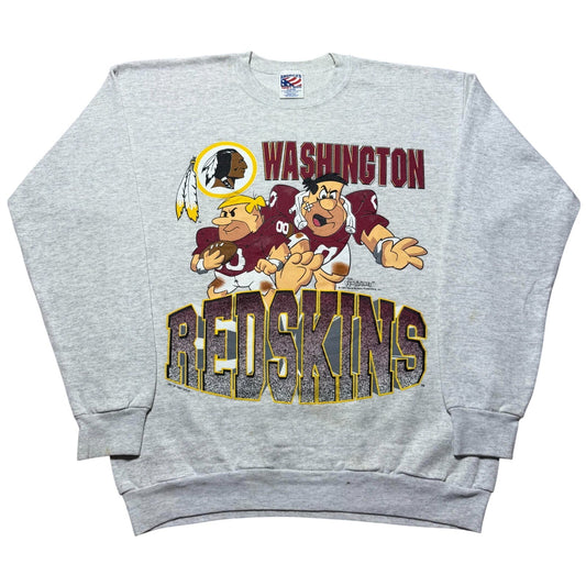 Vintage 1994 Washington Redskin NFL Flintstones Crewneck Pullover Sweatshirt XL