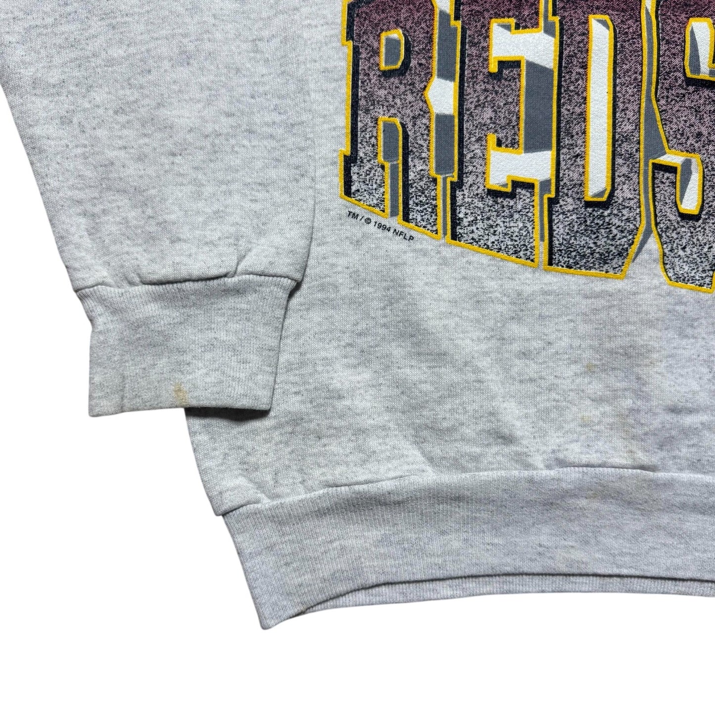 Vintage 1994 Washington Redskin NFL Flintstones Crewneck Pullover Sweatshirt XL