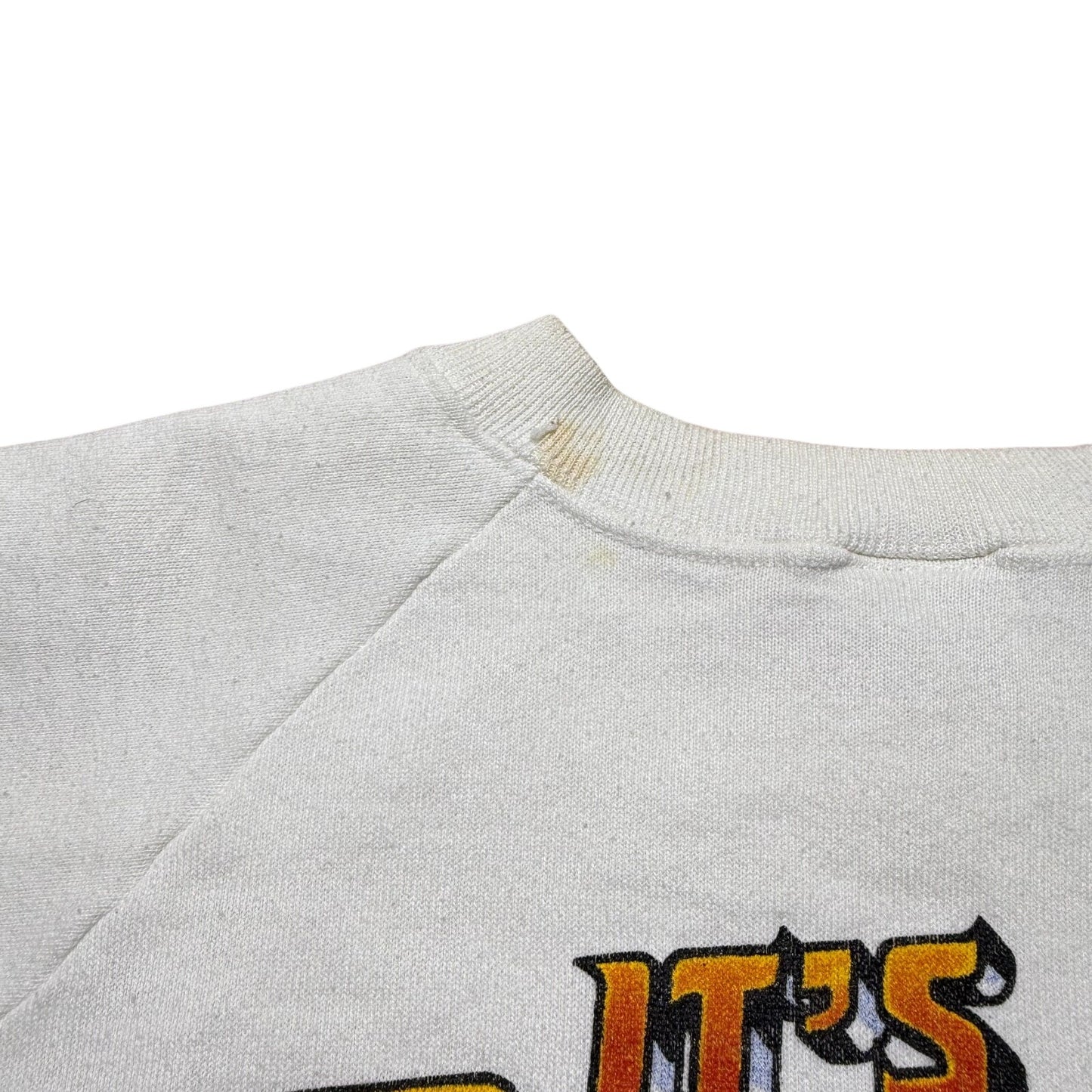 Vintage 1997 It's Boss USA Video Car Flag Crewneck Sweatshirt USA Made - Large