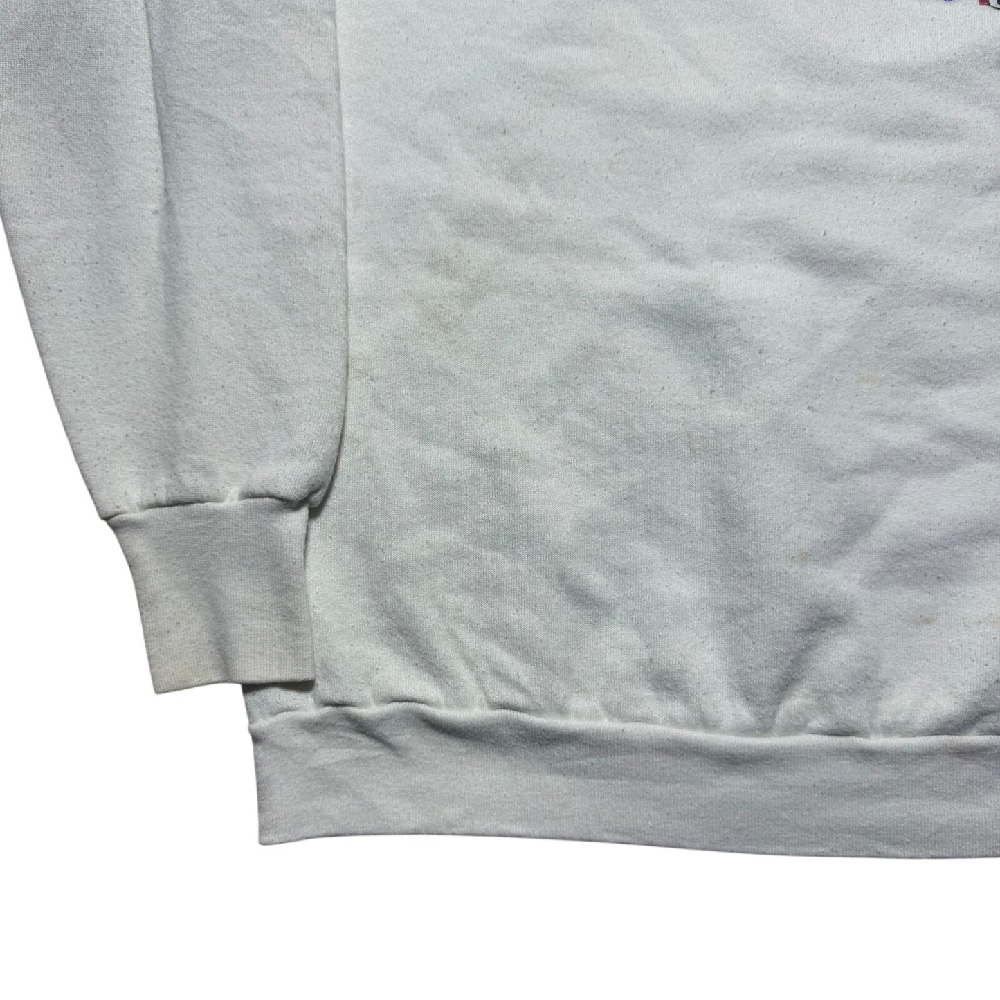 Vintage 1997 It's Boss USA Video Car Flag Crewneck Sweatshirt USA Made - Large