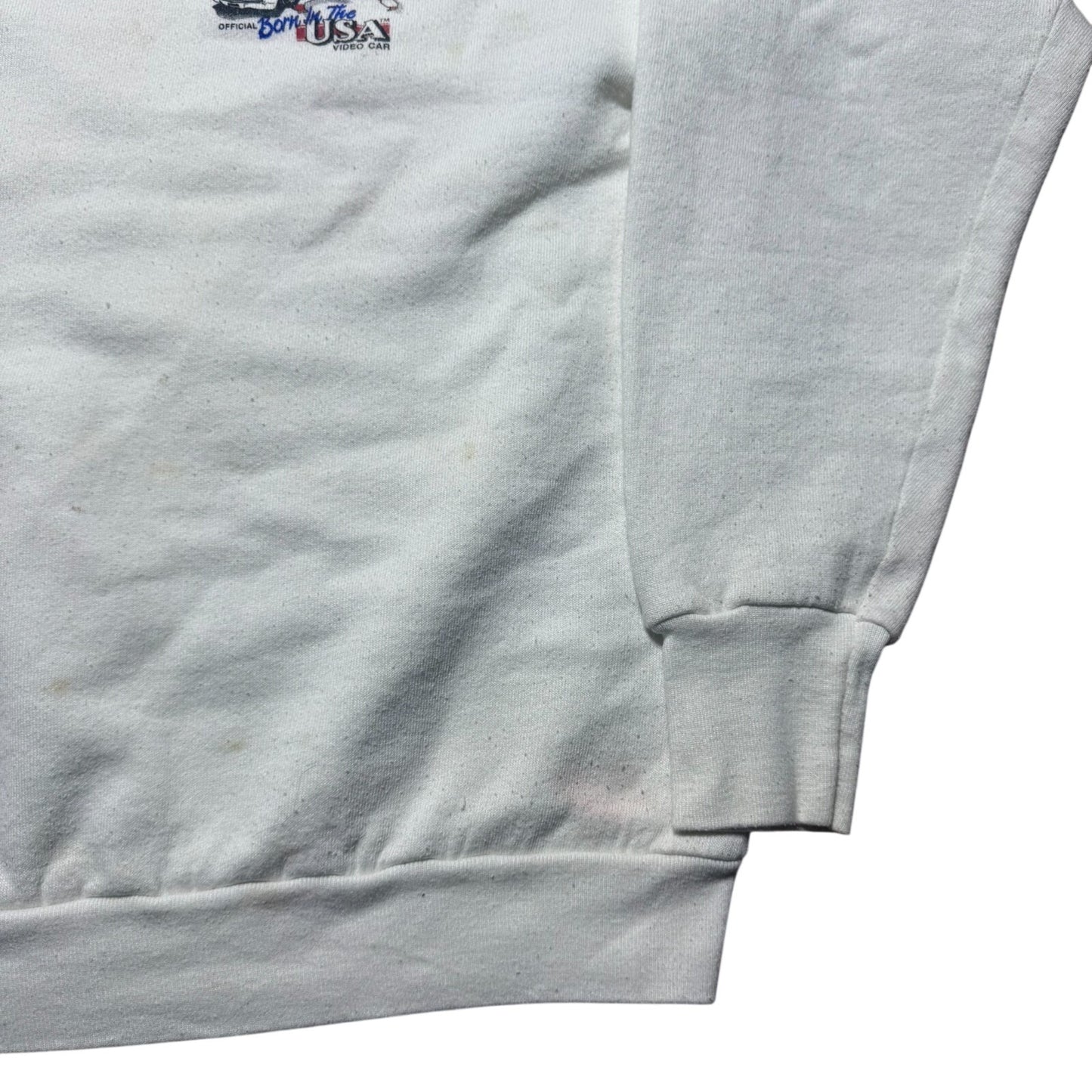 Vintage 1997 It's Boss USA Video Car Flag Crewneck Sweatshirt USA Made - Large