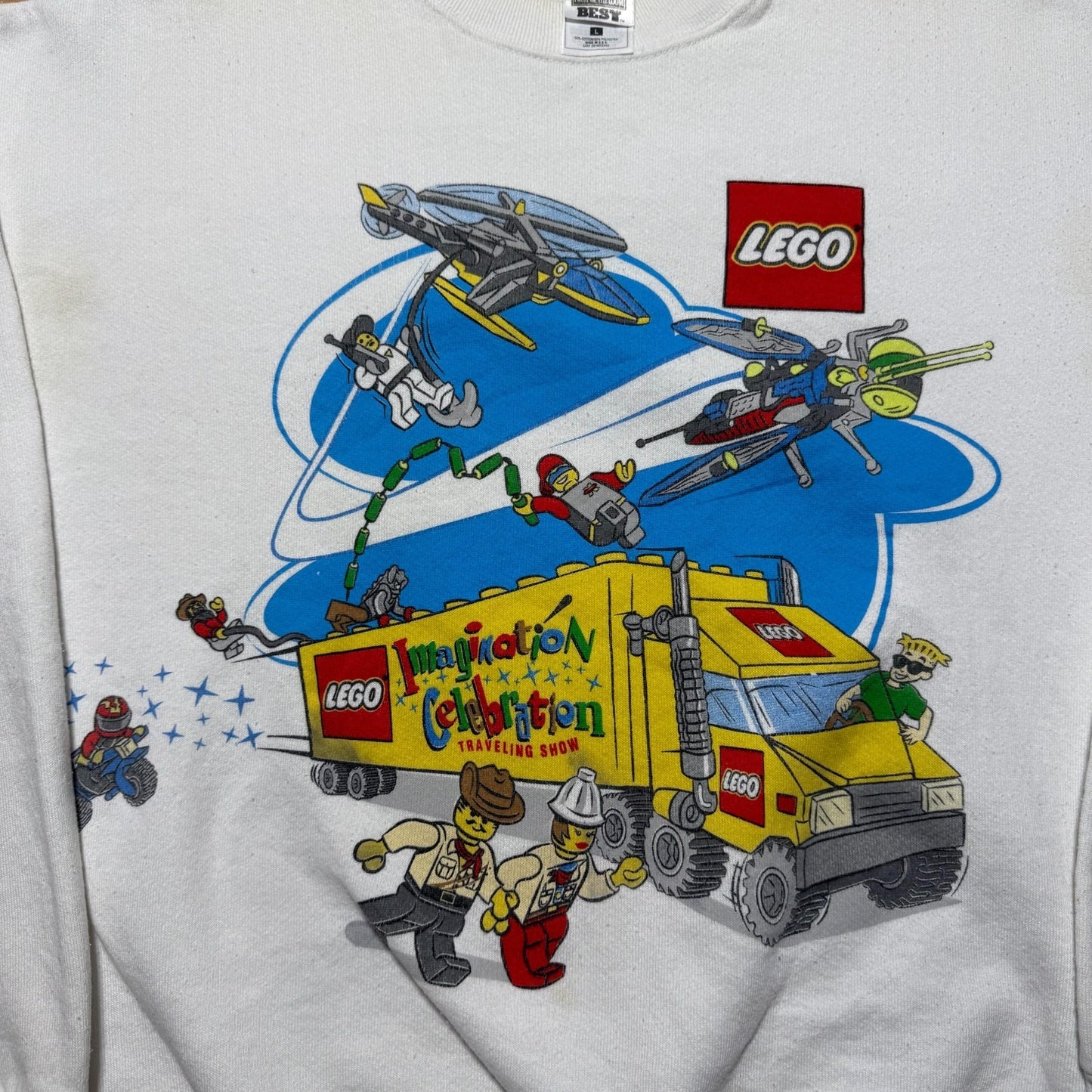 Vintage 1998 LEGO Imagination Celebration Traveling Show Tour Sweatshirt - Large