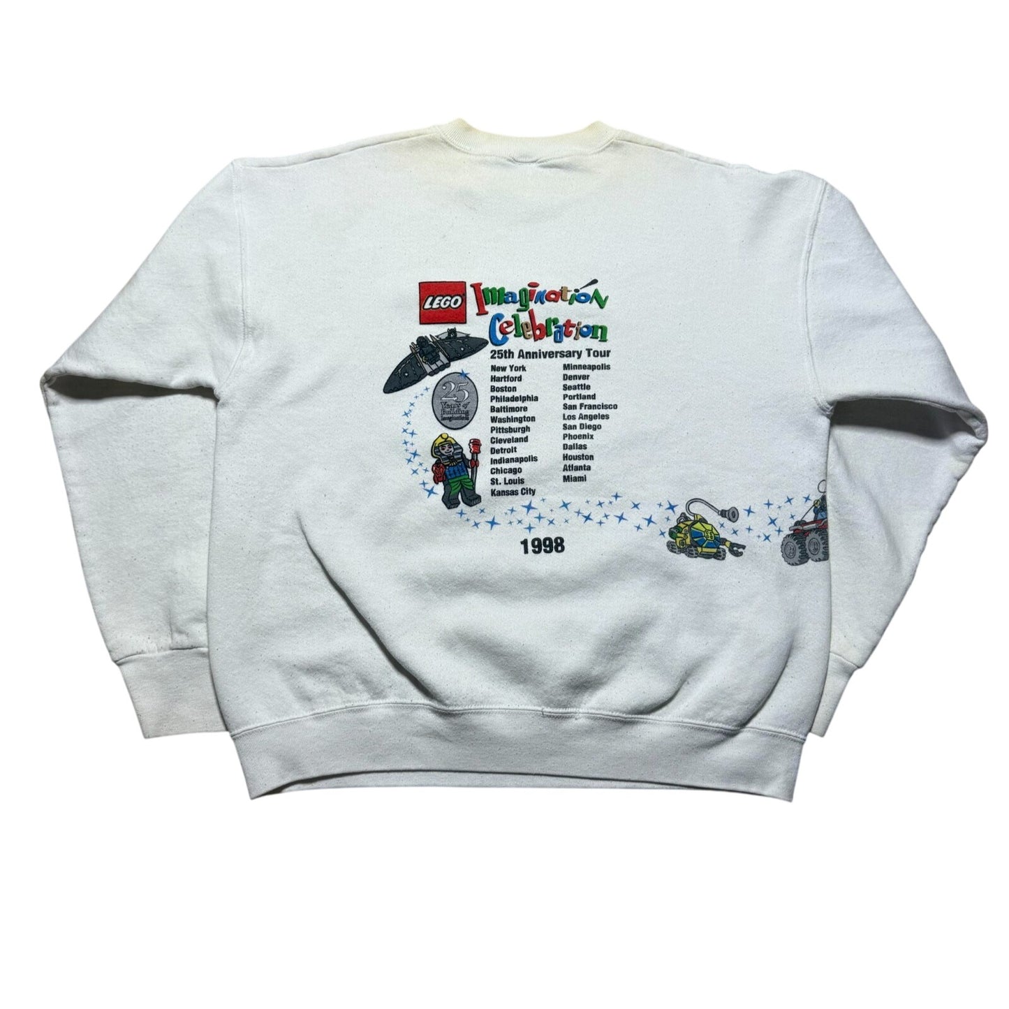 Vintage 1998 LEGO Imagination Celebration Traveling Show Tour Sweatshirt - Large