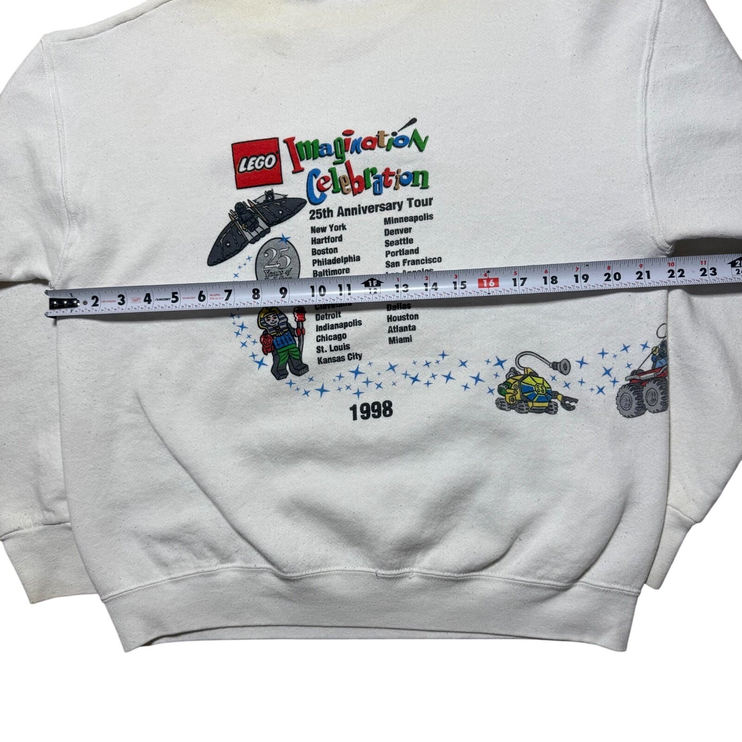 Vintage 1998 LEGO Imagination Celebration Traveling Show Tour Sweatshirt - Large