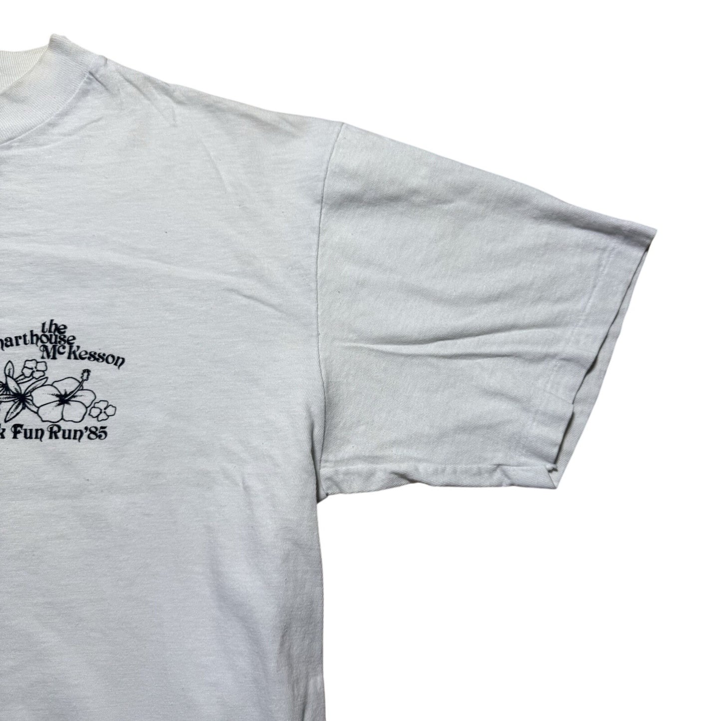 Vintage 80s Lahaina Maui Hawaii Charthouse Mckesson Fun Run 10k Shirt - Medium
