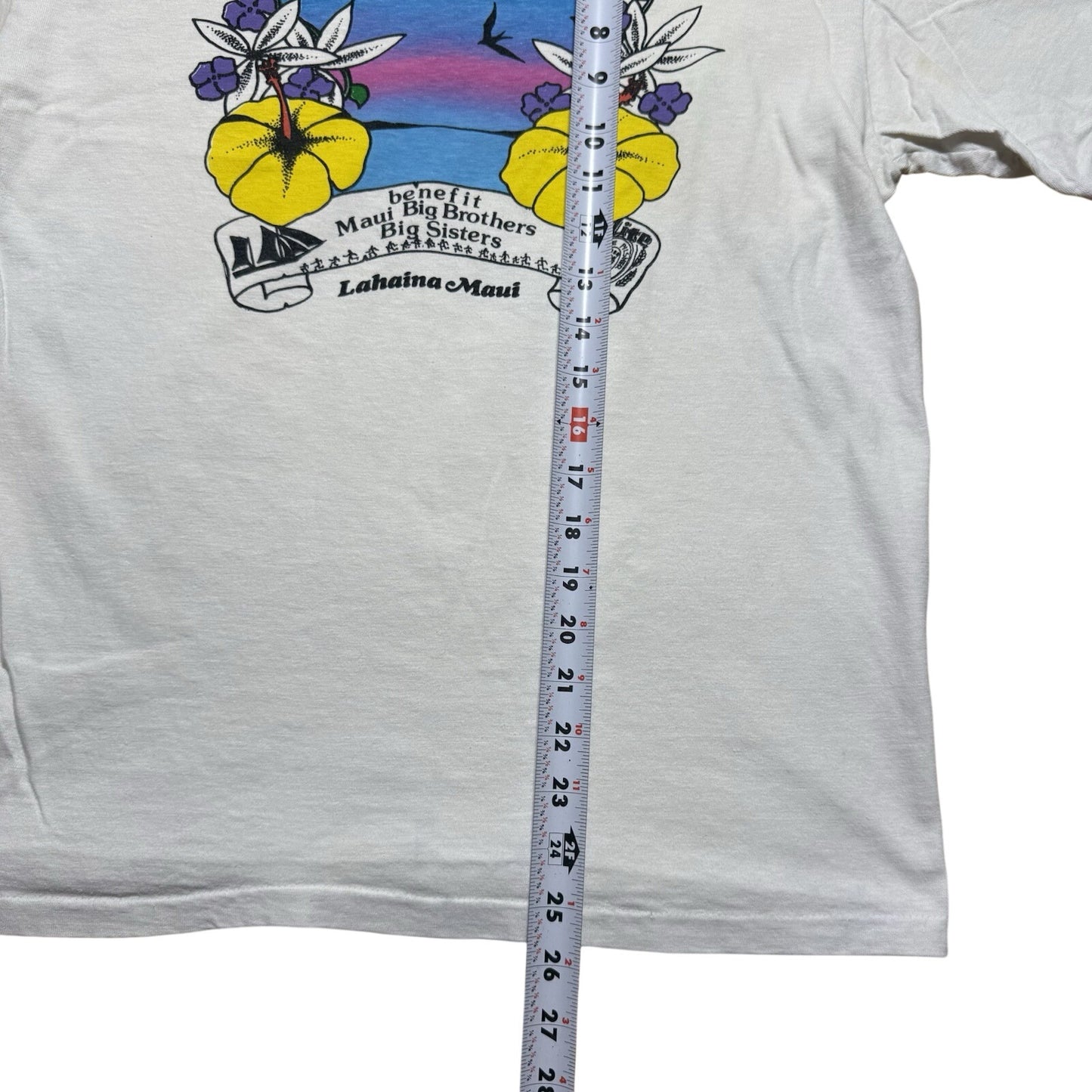Vintage 80s Lahaina Maui Hawaii Charthouse Mckesson Fun Run 10k Shirt - Medium