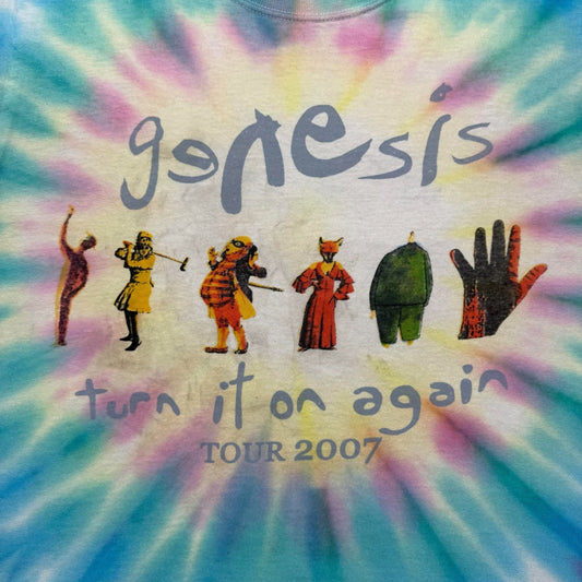 Genesis Turn It On Again Live Tour Reunion Concert Double Sided Shirt - Medium
