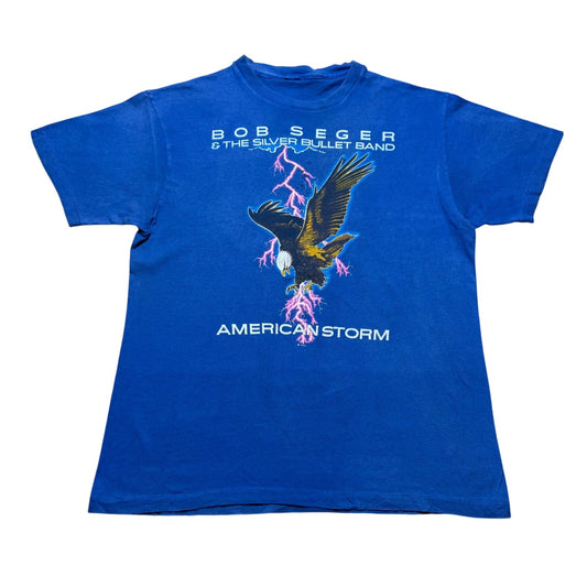 Vintage 1986 Bob Seger and The Silver Bullet Band American Tour T-Shirt - Medium